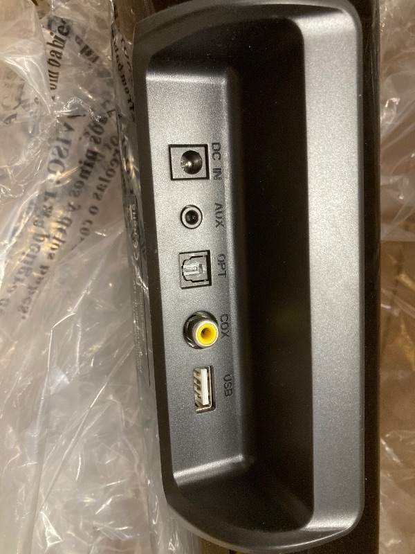View 2 of ***ALL WIRES/CABLES ARE MISSING***Sound Bar for TV, 60W Soundbar TV Speakers, 2.1 ch Home Theater with Subwoofer Boost, 3 Equalizer Modes, Soundbar for TV/PC/Gaming/Projectors, Bluetooth, OPT, COX, USB & AUX Wall Mountable***ALL WIRES/CABLES ARE MISSING**