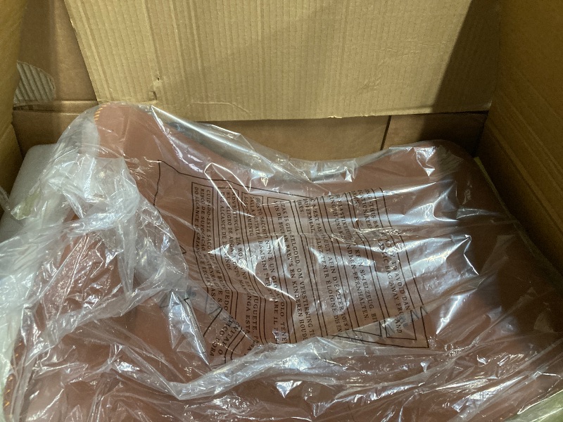 Photo 1 of 1 BOX WITH 2 CHAIRS ONLY
Sweetcrispy Counter Height Bar Stools Set of 4, 30 inch Height Stool Faux Leather Barstools with Back, Armless Kitchen Island Countertop Comfortable Modern Chairs with Metal Legs - Brown