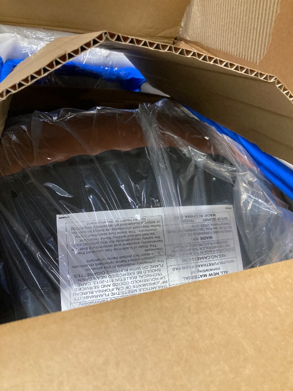 Photo 1 of 1 BOX WITH 2 CHAIRS ONLY
Sweetcrispy Counter Height Bar Stools Set of 4, 30 inch Height Stool Faux Leather Barstools with Back, Armless Kitchen Island Countertop Comfortable Modern Chairs with Metal Legs - Brown