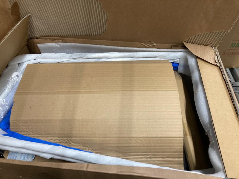 Photo 1 of 1 BOX WITH 2 CHAIRS ONLY
Sweetcrispy Counter Height Bar Stools Set of 4, 30 inch Height Stool Faux Leather Barstools with Back, Armless Kitchen Island Countertop Comfortable Modern Chairs with Metal Legs - Brown