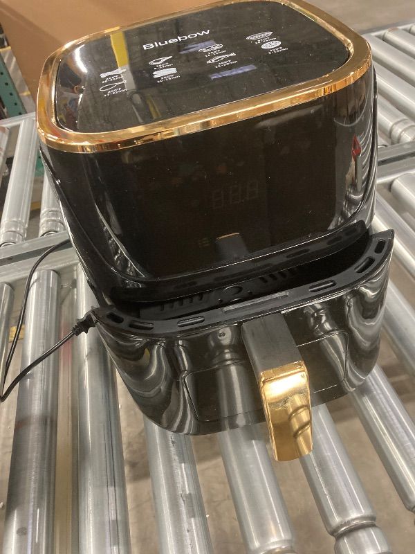 Photo 1 of ***NON-FUNCTIONAL SELLING AS PARTS ONLY*** Bluebow Newest Air Fryer Large 8.5 QT, Black, 8 in 1 Touch Screen, Visible Window, 1750W