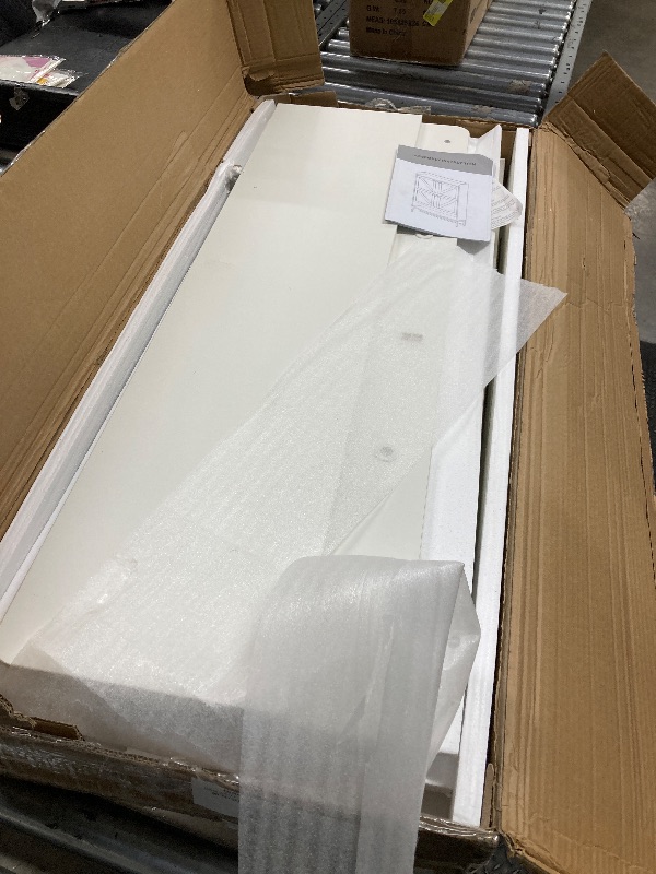 Photo 1 of ***image only reference***Barnyatoh Shoe Storage Cabinet with 2 Flip Drawers, Farmhouse Hidden Shoe Organizer, Narrow Slim Shoe Rack Cabinet for Entryway Hallway, white