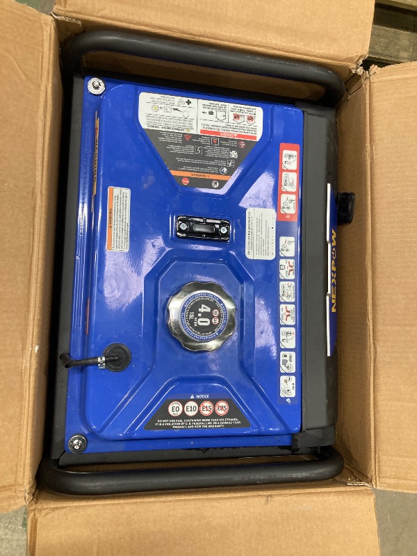 Photo 1 of *LEAKS*



NEXPOW 4000W Portable Generator, Gasoline Powered RV Ready Generator for Backup Home & Outdoor Camping, EPA Compliant, 9H Full Load Runtime, Open Frame