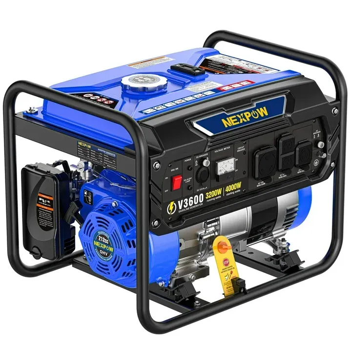 Photo 1 of *LEAKS*



NEXPOW 4000W Portable Generator, Gasoline Powered RV Ready Generator for Backup Home & Outdoor Camping, EPA Compliant, 9H Full Load Runtime, Open Frame