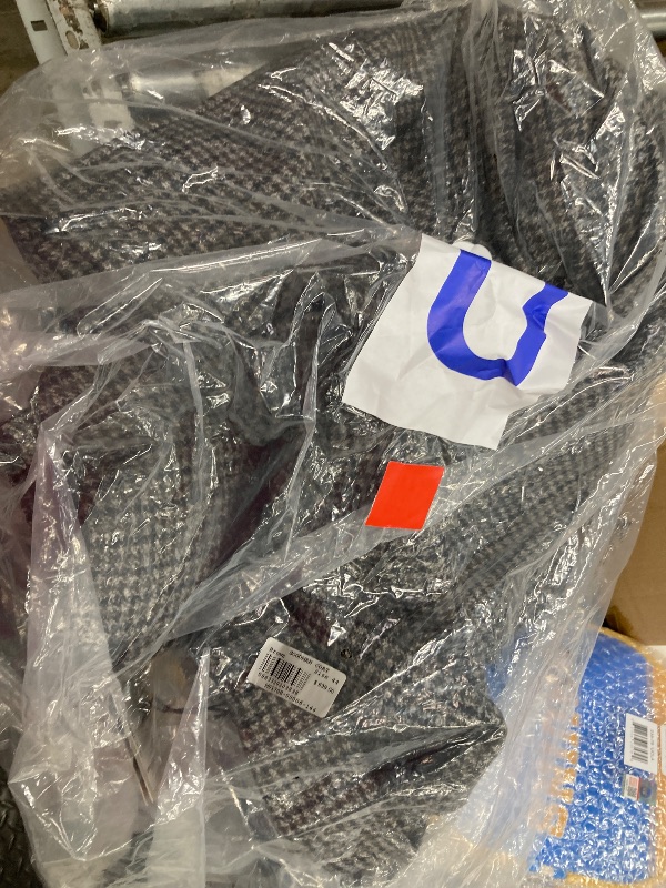 Photo 1 of ***PEOPLE SAY FIT IS NOT RIGHT*PLZ READ ENTIRE DESCRIPTION FOR MORE INFO***AllSaints Men's Goodman Coat, Multi Grey/Brown Size 44***ACROSS THE BACK FROM SLEEVE SEAM TO SLEEVE SEAM IS 19" *SLEEVE LENGTH   MEASURES 26" ***