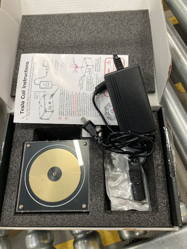 Photo 1 of 10 Cm Solid State Bluetooth Musical Tesla Coil Touchable Artificial Lightning Spark Gap Arc Generator Desktop Toy Arc Plasma Electric Power Wireless Transmission Science Teaching Experiment Model