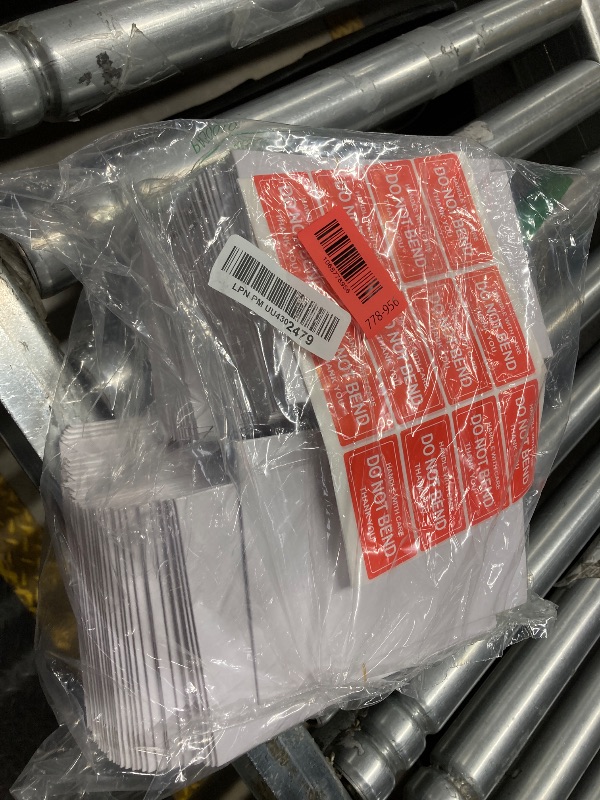 Photo 1 of 100 Pack 6.5x4.5 Inch Rigid Mailers Self Sealing Cardboard Envelopes, Stay Flat White CD Mailers for Photo Document Shipping Postcards