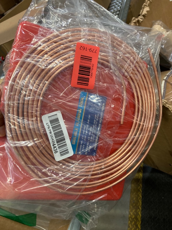 Photo 1 of **MISSING FLARE TOOL AND CUTTER/PARTS ONLY***Racewill 25 ft 3/16" Copper Coated Brake Line Kit +Tube Bender (Includes 16 Fittings and 4 Unions Brake Line Fittings) + Brake Line Double & Single Flaring Tool Kit