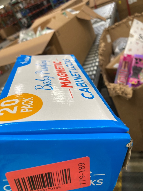 Photo 1 of 20 Pack Magnetic Cabinet Locks Baby Proofing - Vmaisi Children Proof Cupboard Drawers Latches - Adhesive Easy Installation