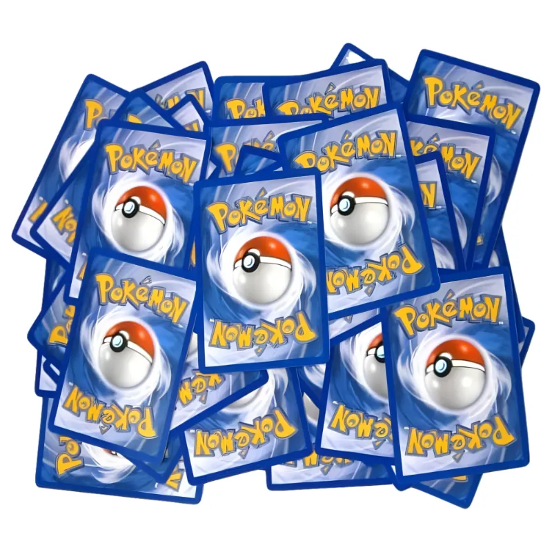 Photo 1 of 100 Assorted Pokemon Trading Cards with 7 Bonus Free Holo Foils
