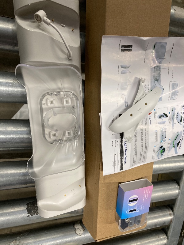 Photo 1 of **PARTS ONLY/DOES NOT CHARGE***Fast VR Charging Dock for Meta Oculus Quest 3: LED Quest Charger Station for Oculus 3 Aceesories - Controller Charger with 2 Rechargeable Batteries/20W USB-C Charger Adapter