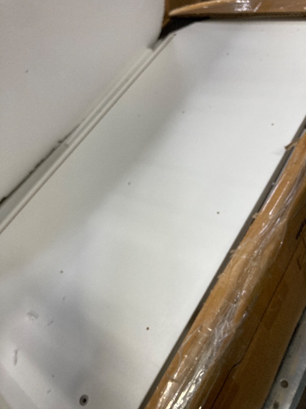 Photo 1 of ***MISSING PARTS -SELLING AS INCOMPLETE AS IS ***
Pamapic Glass Top Vanity Desk, 11 Drawers Makeup Vanity with Charging Station and Chair, Golden Handles Dressing Table, Makeup Table, White