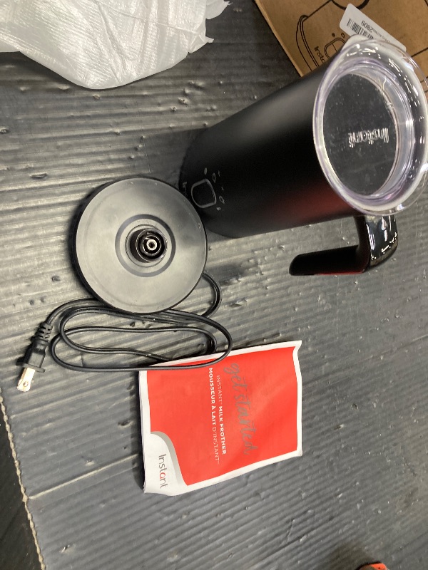 Photo 1 of ***INSIDE PERFECTLY CLEAN**OUTSIDE IS A LITTLE DIRTY***Instant Pot Milk Frother, 4-in-1 Electric Milk Steamer, 10oz/295ml Automatic Hot and Cold Foam Maker and Milk Warmer for Latte, Cappuccinos, Macchiato, From the Makers of Instant 500W, Black***INSIDE 