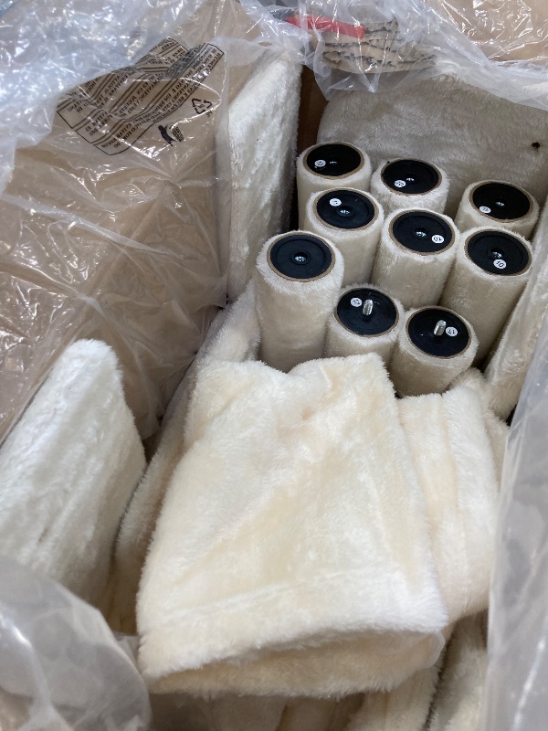 Photo 1 of ***MISSING PIECES -SELLING AS PARTS ONLY*** EDX 75" Cat Tree Tower for Indoor Cats, Multi-Level Durable Cat Climbing Tower, Large Pet House with Natural Sisal Scratching Post, Cozy Condo, Extended Platform, Kitten Toy and Hammock, BeigeBOX RIPPED/TORN***