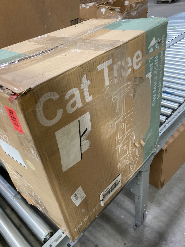 Photo 1 of ***MISSING PIECES -SELLING AS PARTS ONLY*** EDX 75" Cat Tree Tower for Indoor Cats, Multi-Level Durable Cat Climbing Tower, Large Pet House with Natural Sisal Scratching Post, Cozy Condo, Extended Platform, Kitten Toy and Hammock, BeigeBOX RIPPED/TORN***