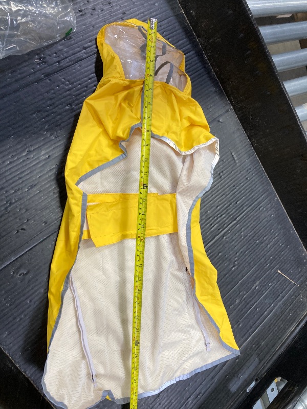 Photo 1 of ***NEEDS CLEANING***Lukovee Dog Raincoat, Adjustable Dog Rain Jacket with Clear Hooded Double Layer for Large Medium Small Dogs Puppies, Waterproof Rain Coat Poncho with Reflective Storage Pocket & Rim (Y,XL)***NEEDS CLEANING***