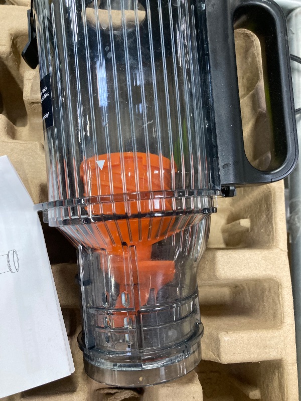Photo 1 of **NEEDS CLEANING***WHUTO Cold Press Juicer, Wide Feed Chute Juicer Machines, Stainless Steel Slow Masticating Juicers Easy to Clean, Vegetables & Fruits Juice Extractor, High Juice Yield, Gray Knob