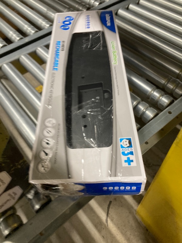 Photo 1 of ***DAMAGE -MISSING PART -SELLING AS IS ***61-Key Kids Piano Keyboard for Beginners - Rechargeable Electronic Music Toy Piano with  Microphone LED Display AUX in - Birthday for 3-9 Year Old Boys Girls (Black)