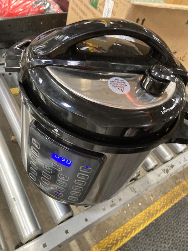 Photo 1 of **LID IS CRACKED***EDX Instant Cooker 8 Quart 7-in-1 Electric Pressure Cooker Multi-Function Features & Stainless Steel Pot