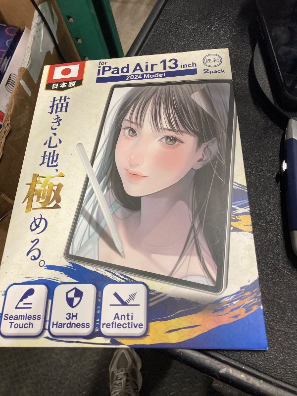 Photo 1 of ?? 2 Pack Paperfeel Screen protector for iPad Air 13 inch (2025/2024/7th/6th) Matte PET Film for drawing Anti-Glare