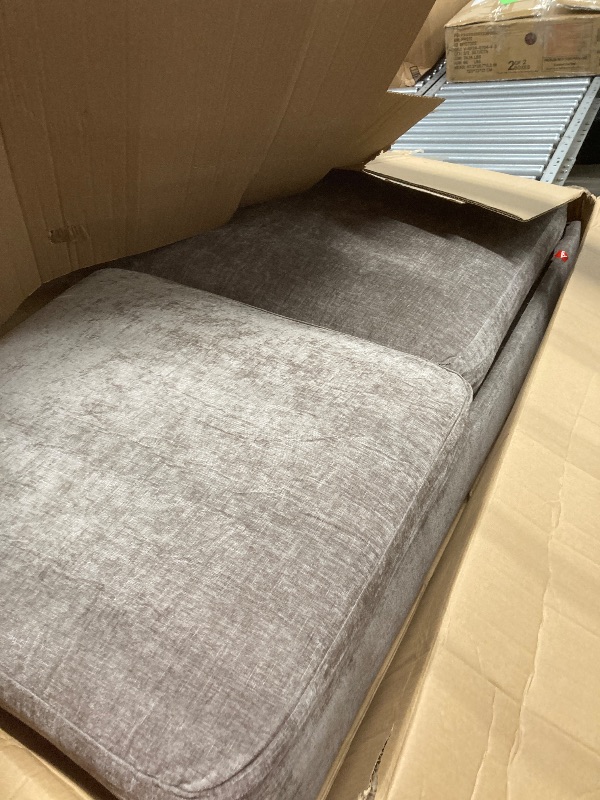 Photo 1 of **BOX 2 OF 2 ONLY/INCOMPLETE SET/PARTS ONLY***CLOUD MODULAR SECTIONAL SOFA GREY CHENILLE