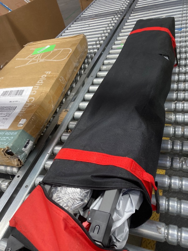 Photo 1 of ***the photo and description is only to the reference**Oneofics Canopy Tent, 10X10 FT Pop Up Canopy Outdoor Instant Tent Slant Legs with Carrying Bag, Portable Gazebo Shelter for Patio Deck Garden and Beach - 8X8 FT Canopy Cover (Dark Grey)