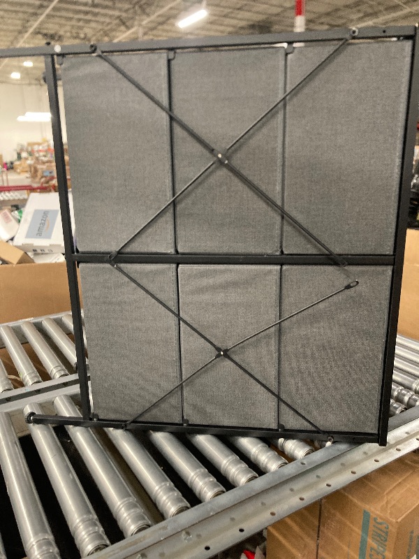 View 3 of **MissighardwareWLIVE Fabric Dresser for Bedroom, 6 Drawer Double Dresser, Storage Tower with Fabric Bins, Chest of Drawers for Closet, Living Room, Hallway, Dark Grey