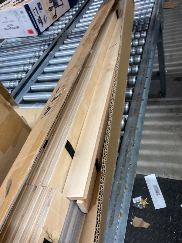 Photo 1 of *****INCOMPLETE SET/MISSING BOXES/SIDE RAILS AND SLATS ONLY****Portland Solid Wood Platform Bed with Panel Footboard and Trundle  TWIN WHITE
By
AFI Furnishings