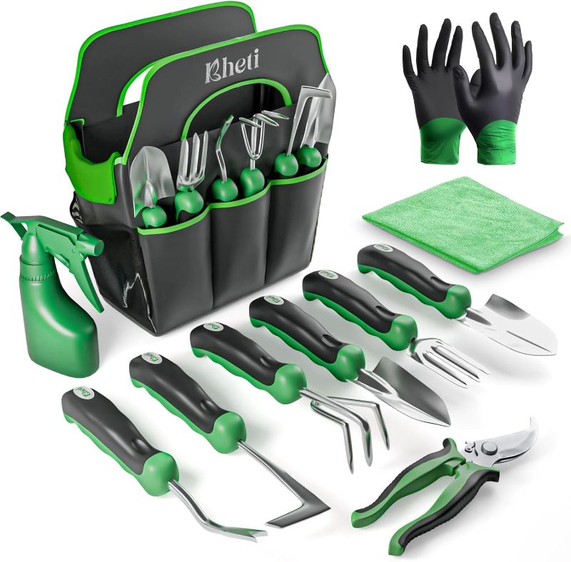 Photo 1 of 
KHETI ?????? 11-Piece Heavy Duty Stainless Steel Garden Tool Set – Includes Spade, Shovel & More, Perfect for Digging & Plant Care, Ideal Gift for Women & Mothers