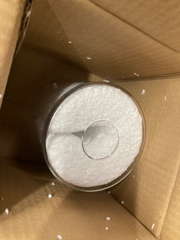 Photo 1 of 1 Pack Clear Glass Shade Cylinder, Glass Lamp Shade Replacement Shade for Pendant light, Floor lamp, Desk lamp, Wall Sconces and Bathroom Light Fixtures