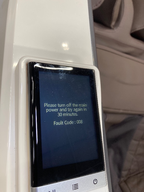 Photo 1 of ***this item has a fault code** HealthRelife 4D Massage Chair Full Body Zero Gravity Recliner - 55“ SL-Track,15 Auto Modes,11 Massage Technique,40 Airbags Massage,with Yoga Stretch,APP Control,Shiatsu Foot Massage(Coffee)