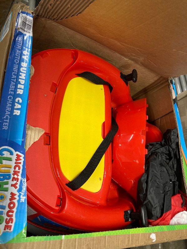 Photo 1 of ***MISSING REMOTE -SELLING AS IS*** ImaginAir 6V Mickey Mouse Toys Toddler Bumper Car - Ride On Toddler Toy, Kids Electric Bumper Car, Auto-Inflated, , LED Light, 360° Spins, 1 MPH, Max Weight 66lbs, Age 1.5-4yrs