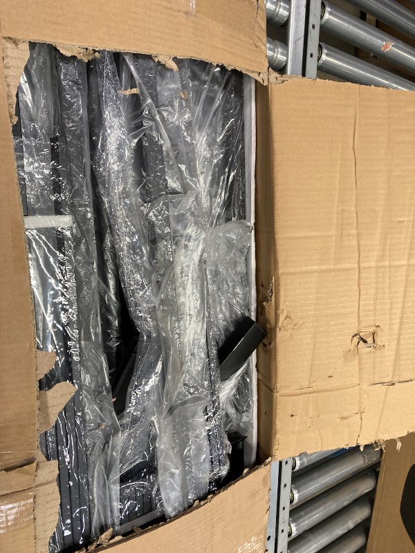 Photo 1 of ***Partial set***
Capri Metal Twin over Twin Size Bunk Bed Frame with 10.63'' Under-Bed Storage & Stairs & Full-Length Guardrail, Noise Free, Heavy-duty, Black