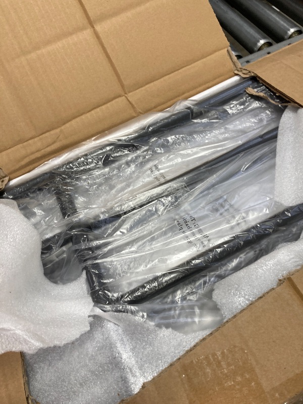 Photo 1 of ***Parts only***
Capri Metal Twin over Twin Size Bunk Bed Frame with 10.63'' Under-Bed Storage & Stairs & Full-Length Guardrail, Noise Free, Heavy-duty, Black
