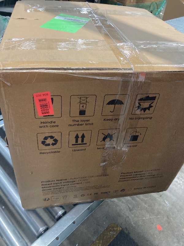 Photo 1 of 
****Factory seal****
****Open to show****

PetPivot Automatic Cat Litter Box Self-Cleaning with Safety Protection, Mat and Trash Bags Included, Grey
