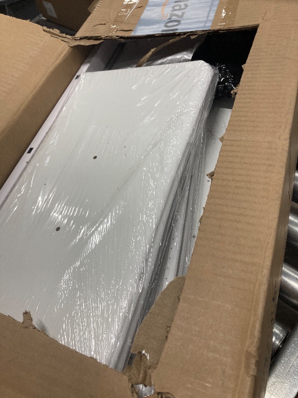 Photo 1 of ***PARTS ONLY****
Unionly 55W 10-Drawers Dresser with 2 Open Storage Shelves, TV Stand Dresser for 55,65 inch TV?with Power Outlets and LED Lights, Fabric Dressers Drawers for Bedroom, Living Room (White)