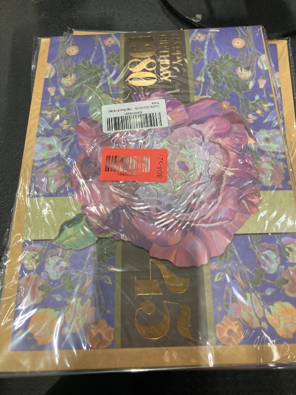 Photo 1 of ***** PACK OF 2******* 2025 45th Birthday Greeting Card, 45 Years Old Birthday Gift Card, Memory Back In 1980, Rose (Envelope)