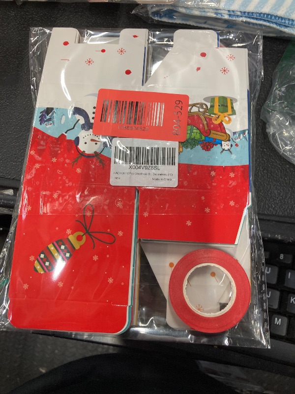 Photo 1 of ****** PAQCK OF 2**** KADYON 10Pcs Christmas Ornaments, 2.6 Inch Small Gift Boxes for Hanging Tree Decorations (10)