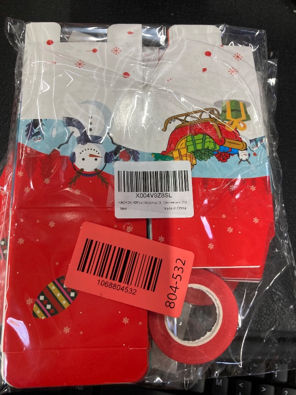 Photo 1 of ******* P-ACK O9F 2****** KADYON 10Pcs Christmas Ornaments, 2.6 Inch Small Gift Boxes for Hanging Tree Decorations (10)