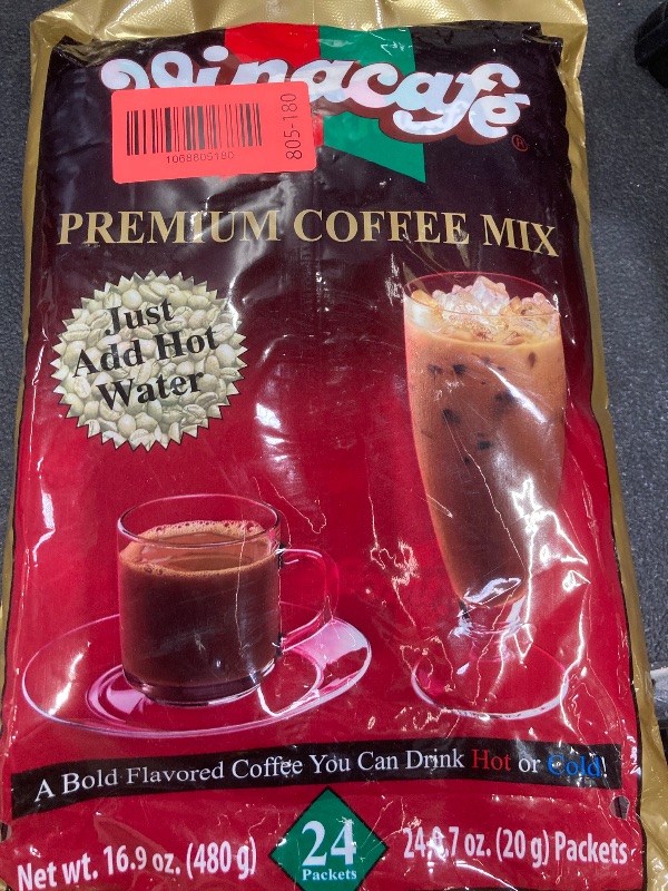 Photo 1 of ****** EXP MAR/2026****** Vinacafe Premium Coffee Mix, 100 Coffee Sticks Single Serves (1 Count (Pack of 100), Milk Coffee)
