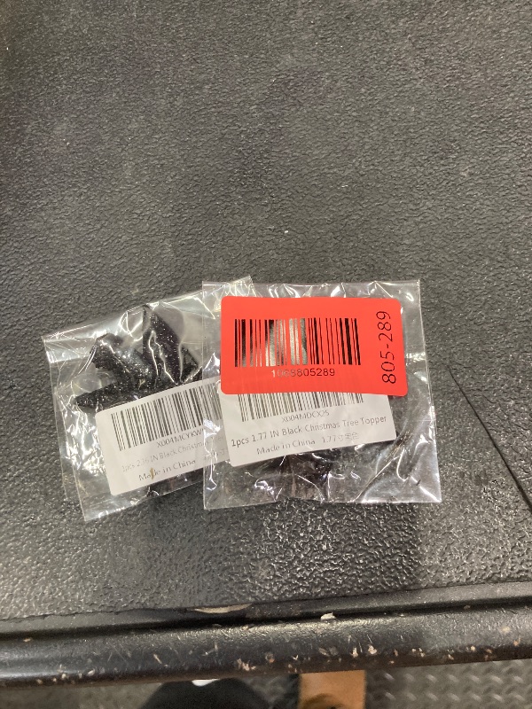 Photo 1 of ******** PACK OF 2***** Christmas Star Tree Topper, 2.36" Black Christmas Tree Topper Decorations, 3D Glitter Shatterproof Mini Bethlehem Star Tree Decor, Waterproof Tree Topper for Holiday Indoor Outdoor Ornament