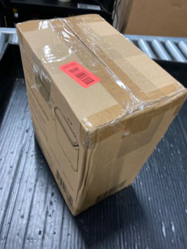 Photo 1 of ****Factory seal****

Small Trash Can with Lid, 1.8 Gallon Flip-Top Wall-Mounted Garbage Can, Slim Waste Basket & Compost Bin for Bathroom, Kitchen, Bedroom, Living Room, Office, Laundry - White (1.8 Gel) (2.1 Gel)