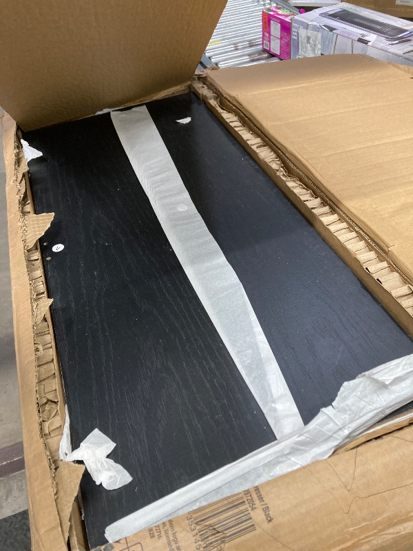 Photo 1 of ***BOX #2 -MISSING BOX#1 -SELLING AS IS INCOMPLETE, PARTS ONLY*** Better Homes & Gardens 6 Drawer Dresser, Black  ***BOX RIPPED/TORN***