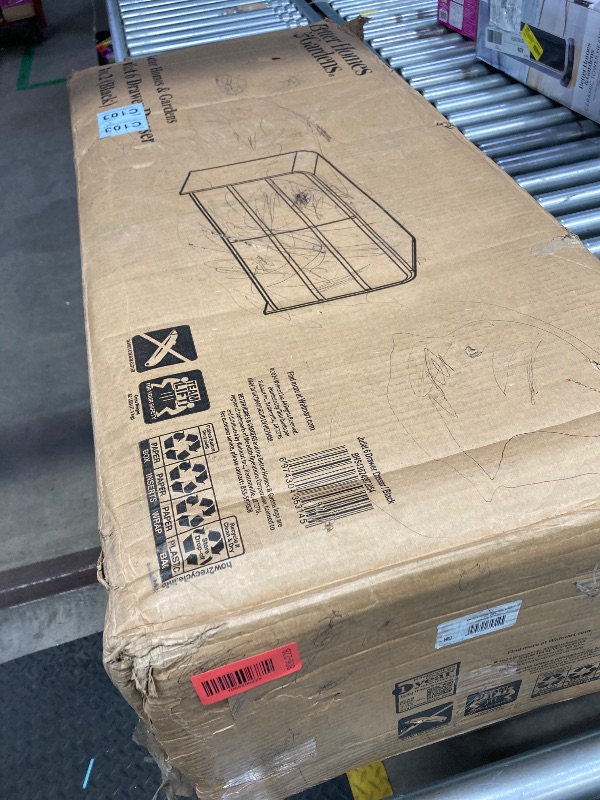 Photo 1 of ***BOX #2 -MISSING BOX#1 -SELLING AS IS INCOMPLETE, PARTS ONLY*** Better Homes & Gardens 6 Drawer Dresser, Black  ***BOX RIPPED/TORN***