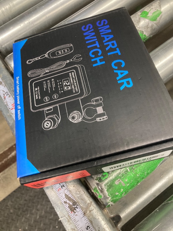 Photo 1 of 12V Smart Battery Disconnect Switch with Remote Control - Perfect for Cars, Trucks, RVs, and ATVs - Features LED Voltage Display and Anti-Theft Battery Cut-Off Capability (Grey-DC)