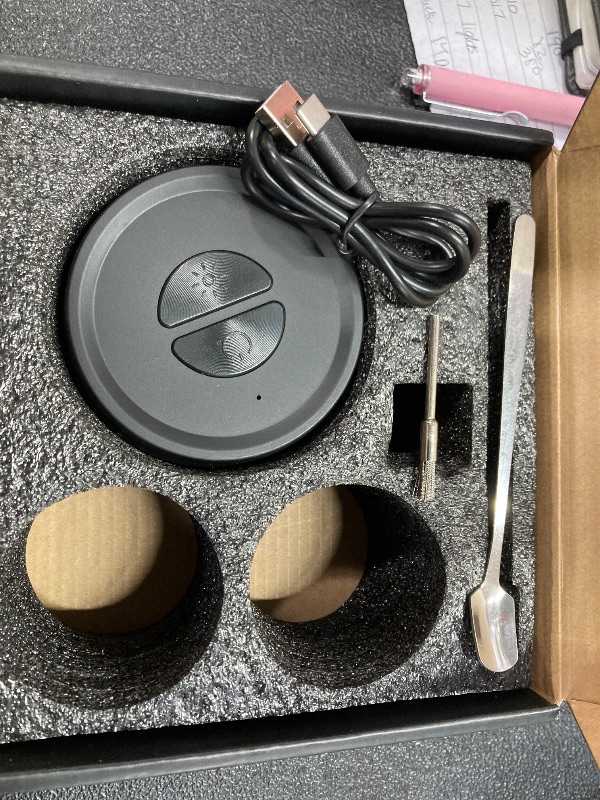 View 2 of ***SMOKING CHIPS ARE MISSING!!!***Electric Whiskey Smoker Kit Built-in Lighter, Rechargeable Old Fashioned Cocktail Bourbon Drink Smoker kit with 6 Wood Chips Whisky Kit Gifts for Men Dad Husband Boyfriend ***SMOKING CHIPS ARE MISSING!!!***