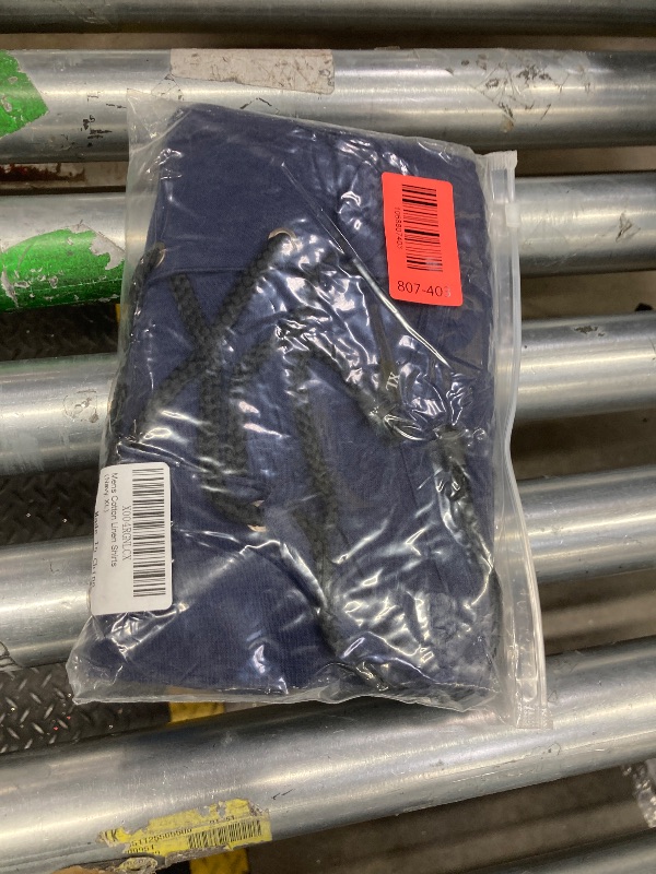 Photo 1 of ?Men's Banded Collar Stripe Shirt, Linen Cotton Mandarin Collar Long Sleeve Button Down Shirts Collarless Tops with Pocket for Casual & Business (Navy XXL)