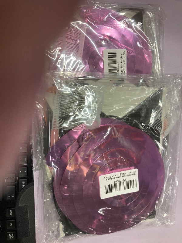 Photo 1 of **2  pak **Adurself Pink Halloween Party Decorations - 49Pcs Boo Hanging Swirls Bat Foil Spirals Cute Ghost Pumpkin Ceiling Streamers Happy Halloween Banner for Pink Themed Baby Shower Birthday Decor