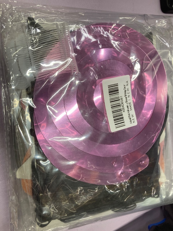 Photo 1 of **2 pak **Adurself Pink Halloween Party Decorations - 49Pcs Boo Hanging Swirls Bat Foil Spirals Cute Ghost Pumpkin Ceiling Streamers Happy Halloween Banner for Pink Themed Baby Shower Birthday Decor