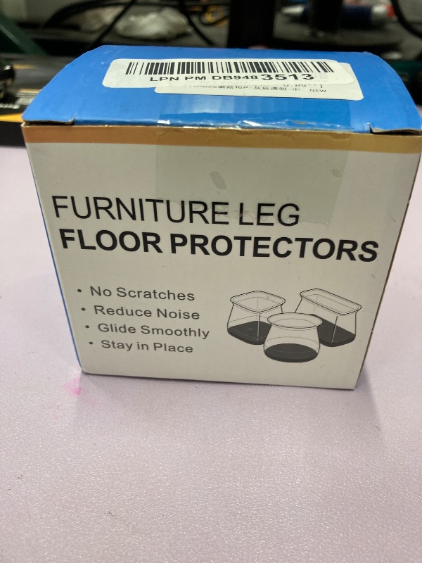 Photo 1 of 16 Pcs Chair Leg Protectors for Hardwood Floors, Silicone Felt Furniture Leg Cover Pad for Protecting Floors from Scratches and Noise, Smooth Moving?X-Small(Fit Round Diameter?1/2" to 5/16")